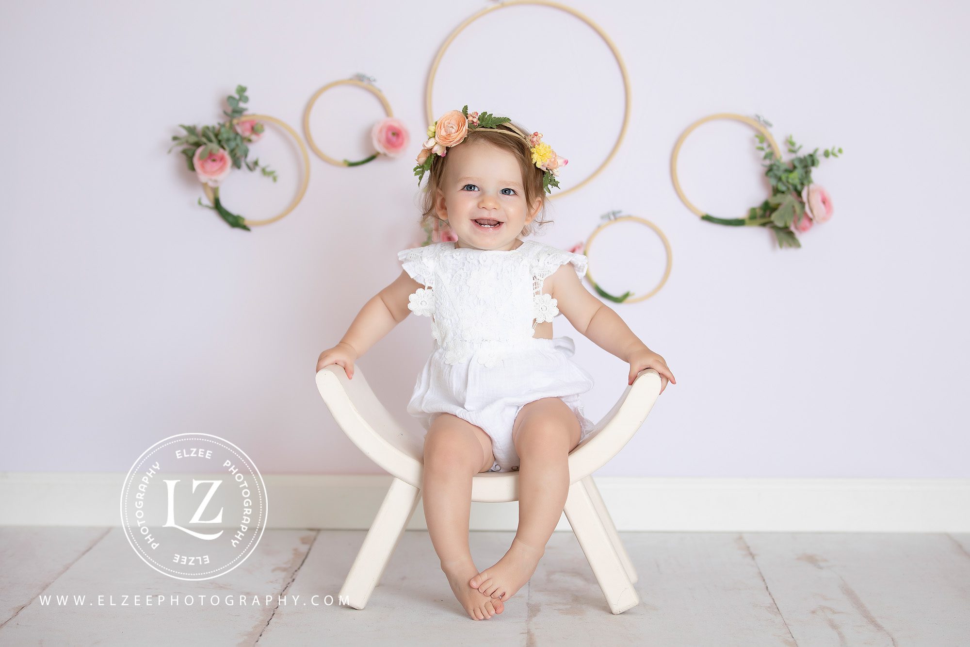 Holly springs baby first birthday session
